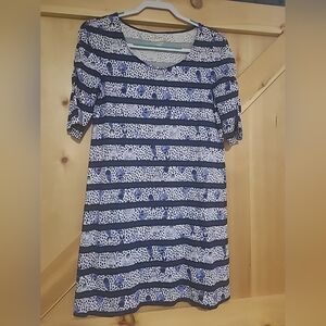 Lilly Pulitzer Size Small Blue Fish Patterned Dress